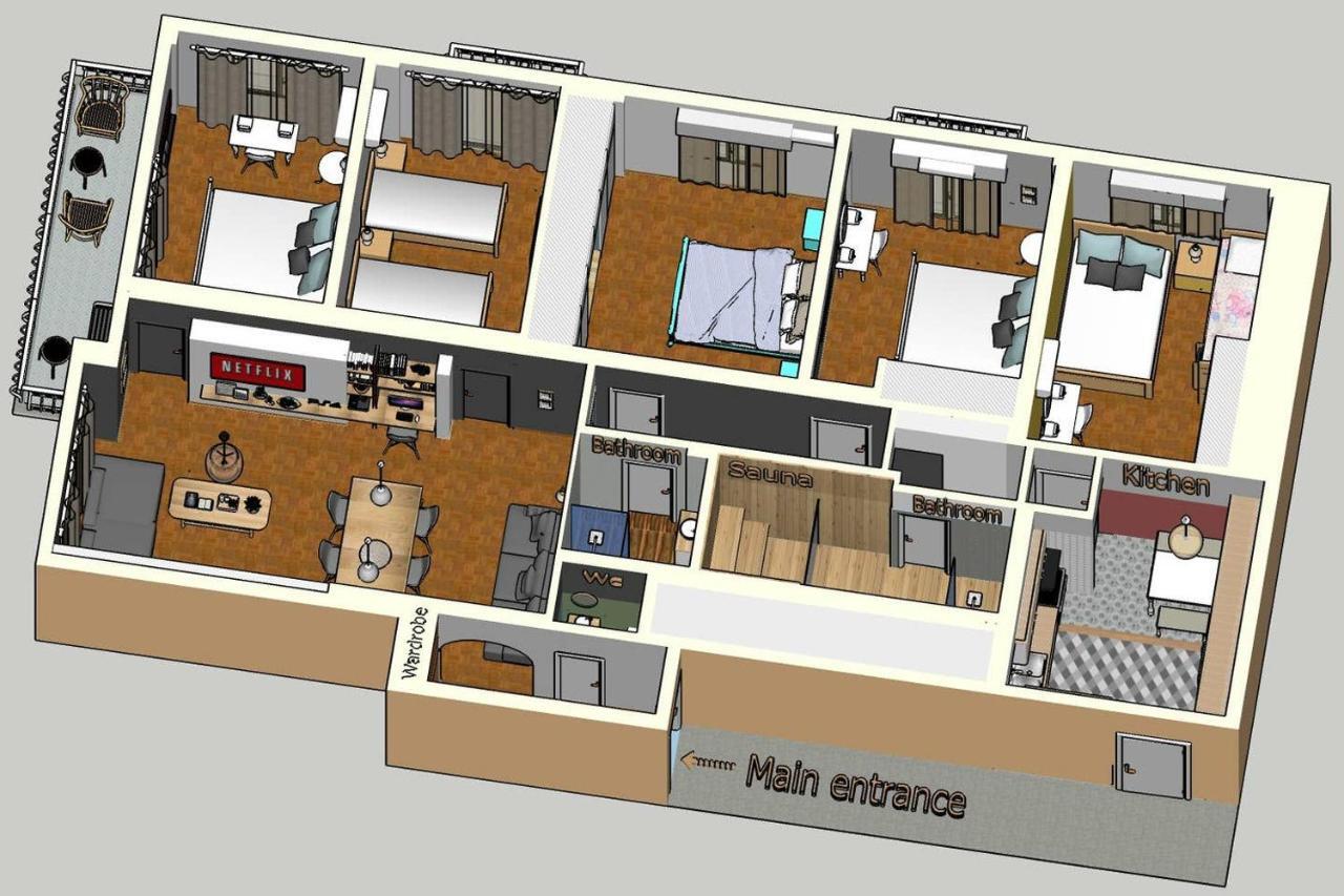 Victoria 5Star / 5Br Bigapt / Sauna / 2Min To Metro Athene Buitenkant foto
